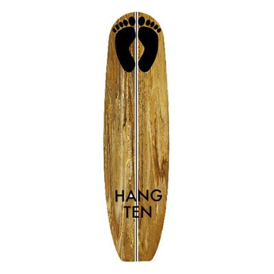 Hang 10 longboard model of little surfboard